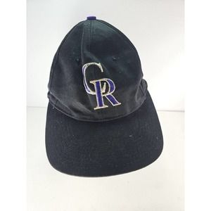 Vtg 90’s Colorado Rockies MLB Snapback Hat Eds West Signatures Sportswear